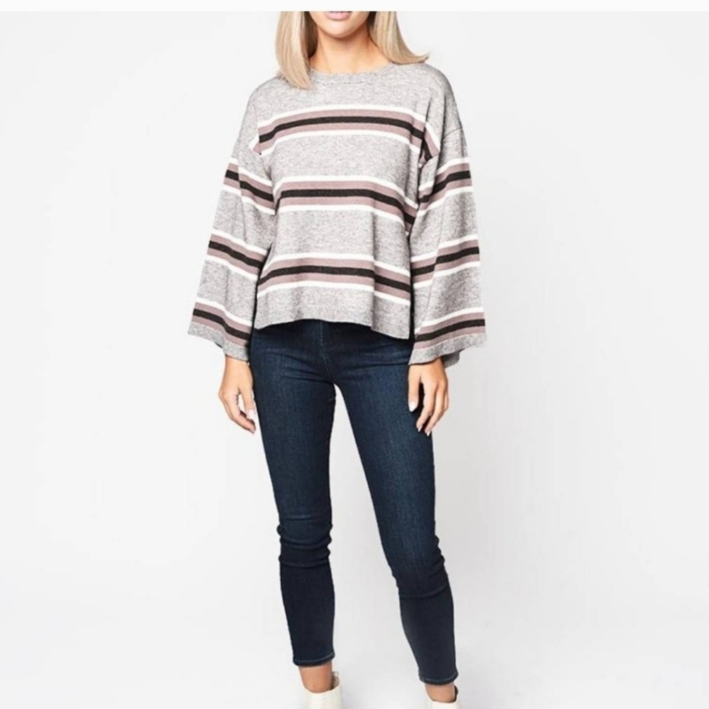NWOT CUPCAKES & CASHMERE amour striped pullover sweater